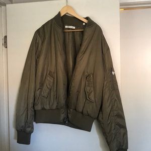 Pac Sun Green Bomber Jacket